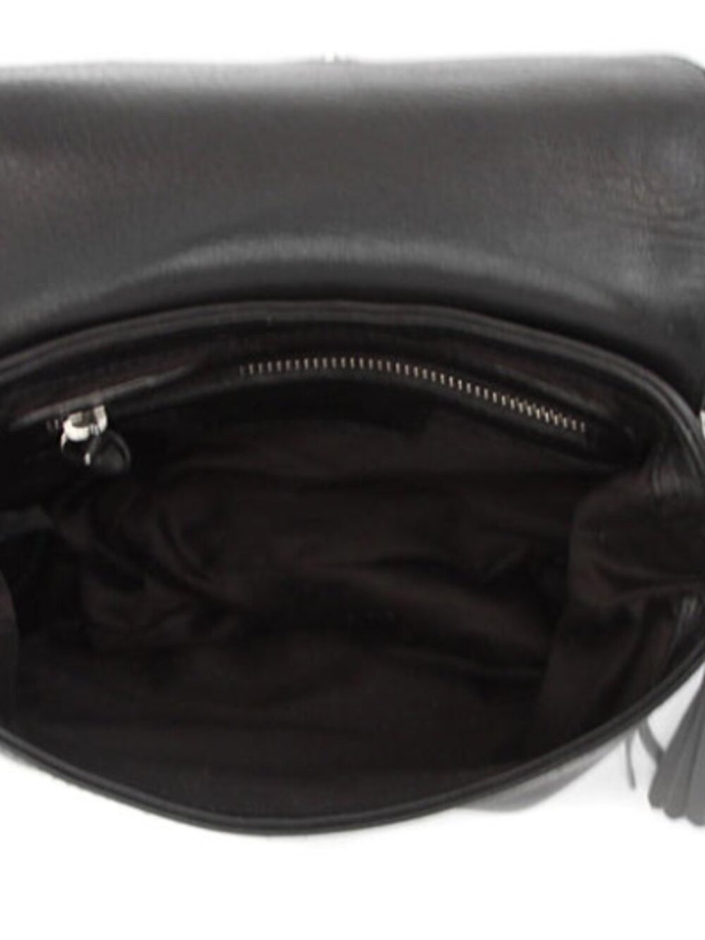 *BARELY USED* 2013 Fluevog Bag ELLA Crossbody Bag Black & White, Leather! - Picture 12 of 12